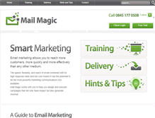Tablet Screenshot of mail-magic.co.uk